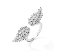 Engagement Angel Wings Silver Ring Wedding Rings for Women Party Anniversary Jewelry Elegant Trendy Unique Rings
