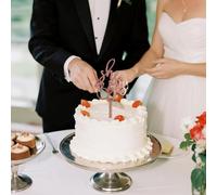 Engagement Cake Topper, Engaged Cake Topper, Rose Gold Cakes Decorations, 1 PCS She Said Yes Cake Toppers with Diamond - Acrylic Wedding Engagement Bridal Shower Party Dec for Proposal Anniversary