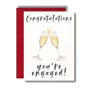 Engagement Card Congratulations You're Engaged Champagne JBS177