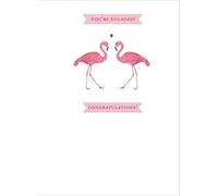 Engagement Card - Flamingos