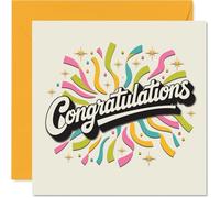 Engagement Card for Couples - Congratulations - Congratulation Gifts, Congrats Well Done Card for Friends Family Colleague Neighbour, 145mm Fiance Fiancee Greeting Cards