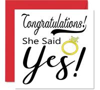 Engagement Cards for Couples, She Said Yes