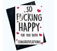 Engagement Cards Pregnancy Cards Wedding Cards Marriage Couples Card Bride Broom New Baby Card Swearing Rude Card Congratulations Card PC621