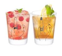 Engagement for Couples | Ring Finger Design Wedding Funny Whiskey Glasses | Whiskey Drinkware Collectible Cool Bridal Shower/Wedding/Gift for Bride and Groom, Just Married
