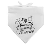 Engagement Gift, My Humans are Getting Married Dog Bandana, Wedding Photo Prop, Pet Scarf, Dog Engagement Announcement, Pet Accessories