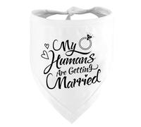 Engagement Gift, My Humans are Getting Married Dog Bandana, Wedding Photo Prop, Pet Scarf, Dog Engagement Announcement, Pet Accessories