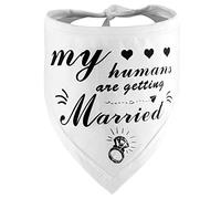 Engagement Gift, My Humans are Getting Married Dog Bandana, Wedding Photo Prop, Pet Scarf, Dog Engagement Announcement, Pet Accessories Pet Scarf for Small, Medium, Large Dogs