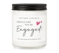 Engagement Gifts for Couples, Engagement Candle Gifts, Thoughtful Engagementgift for Her, Bride to Be Gift, Wedding Gift for Couples Wedding Day Congratulation, Funny Candle 3.5 oz