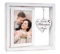 Engagement Gifts for Couples - Let the Adventure Begin Picture Frame, Gifts for Newly Engaged Couples, Engagement Presents for Girlfriend Boyfriend, Photo Frame 4"×6"