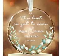 Engagement Gifts for Couples, Personalized Gift for Newly Engaged Couples, Women, Fiance, Her Bride to Be Gifts, Just Engaged Ornament, Engagement Party Decorations