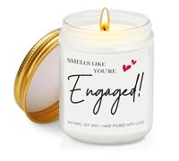 Engagement Gifts for Couples, Unique Engagement Candle, 7 oz Lavender Scented Candle, Gift for Newly Engaged Couples, Engagement Presents for Her Him
