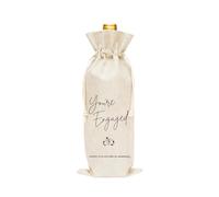 Engagement Gifts for Couples Women Men Engagement Wine Bottle Gift Bag You're Engaged Champagne Bottle Gift Bag for Fiance Fiancee Bachelorette Party Newly Engaged Gifts for Wine Lovers Couples