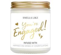 Engagement Gifts, Handmade Lavender Scented Candles, Natural Soy Wax Wedding Candle, Bride to Be Engagement Gifts for Couples, Her Him, 3.5oz