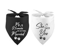 Engagement Gifts My Humans are Getting Married She Said Yes Dog Bandana for Wedding Engagement Photos Bride to Be Gifts Bridal Shower Gift Pet Scarf Pet Accessories for Dog Lover