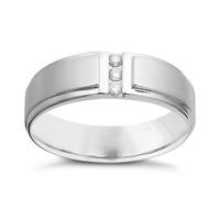 Engagement Ring 9ct White Gold 0.10ct Diamond Ring