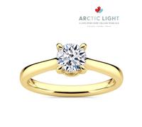 Engagement Ring Arctic Light 18ct Yellow Gold Round Solitaire 0.50ct Diamond Ring