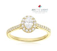 Engagement Ring Arctic Light 18ct Yellow Gold Solitaire 0.50ct Diamond Ring