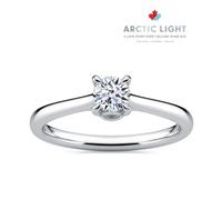 Engagement Ring Arctic Light Platinum Round Solitaire 0.25ct Diamond Ring