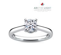 Engagement Ring Arctic Light Platinum Round Solitaire 0.50ct Diamond Ring