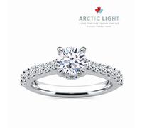 Engagement Ring Arctic Light Platinum Round Solitaire 1ct Diamond Ring