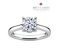 Engagement Ring Arctic Light Platinum Round Solitaire 1ct Diamond Ring