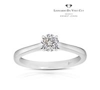 Engagement Ring Leonardo Da Vinci Cut Platinum 0.33ct Diamond Ring