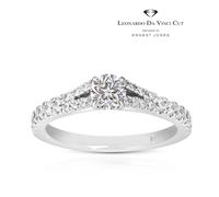 Engagement Ring Leonardo Da Vinci Cut Platinum 0.50ct Diamond Ring