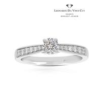 Engagement Ring Leonardo Da Vinci Cut Platinum Solitaire 0.50ct Diamond Ring