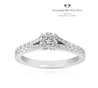 Engagement Ring Leonardo Da Vinci Cut Platinum Solitaire 0.75ct Diamond Ring