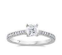 Engagement Ring Platinum 0.66ct Diamond Ring