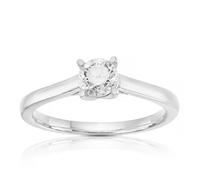 Engagement Ring Platinum Four Claw Solitaire 0.50ct Diamond Ring