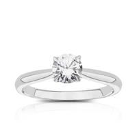 Engagement Ring Platinum Four Claw Solitaire 0.66ct Eternal Diamond Ring