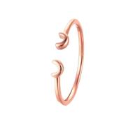 Engagement Ring Set, Plain Wedding Ring U Shape D 18K Rose Gold Size Q 1/2 Dainty Jewelry