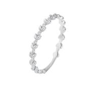 Engagement Ring Set, Womens Rings Boho Leaves 9K White Gold Size M 1/2 Jewelry for Women