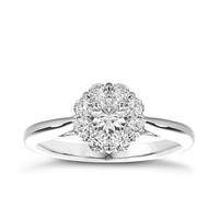 Engagement Ring The Diamond Story 18ct White Gold 0.50ct Diamond Ring