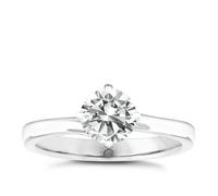 Engagement Ring The Diamond Story 18ct White Gold Compass Solitaire 0.25ct Diamond Ring
