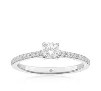 Engagement Ring The Diamond Story Platinum Round Cut Solitaire 0.50ct Diamond Ring