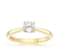 Engagement Ring The Forever Diamond 18ct Yellow Gold Solitaire 0.50ct Diamond Ring