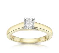 Engagement Ring The Forever Diamond 9ct Yellow Gold 0.25ct Diamond Ring