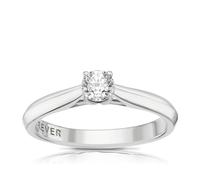 Engagement Ring The Forever Diamond Platinum Solitaire 0.25ct Diamond Ring