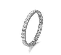Engagement Rings 925 Sterling Silver with Moissanite Antique Silver Pave Promise Ring for Her Engagement Rings Gift for Valentine's Mother's Day Anniversary