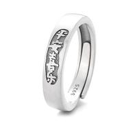 Engagement Rings and Wedding Bands Ring 925 Sterling Silver Women Silver Matte Vintage Adjustable Adjustable Popular for Sister Valentines Day Jewelry