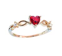 Engagement Rings La Forma Novia Cumpleaños Con De Con Dedo A De Anillo Joyería Romántico Piedra Sortija Corazón Circonio Mujer Rings