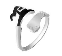 Engagement Rings Rotating Four Leaf Zircon Adjustable Open Ring Non Fading Ring Female High End Light Index Finger