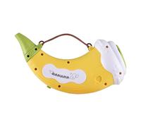 Engaging Animal Conch Horn Kids Educational Toy with 30 Sounds and 5-level Vital Capacity Feedback for Children (Yellow)