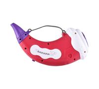 Engaging Animal Conch Horn Kids Educational Toy with 30 Sounds and 5-level Vital Capacity Feedback for Children (Red)