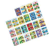 Engaging Attention Building Improvement Activity Cards with Rounded Corners Safe Learning Tool for 3 Years Old Children Recyclable Wipe Clean Flashcards