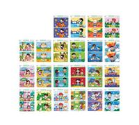 Engaging Attention Building Improvement Activity Cards with Rounded Corners Safe Learning Tool for 3 Years Old Children Recyclable Wipe Clean Flashcards