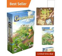 Engaging Carcassonne Board Game: Tile Strategy for 2-5 Players, Ages 7+