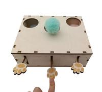 Engaging Cat Toy - Cat Scratching Pad, Corrugated Cardboard Cat Scratcher | Interactive Wooden Adorable Cat Hammer Toy, Versatile Creative Puzzle Feeders, Treat Dispenser Cat Esentials